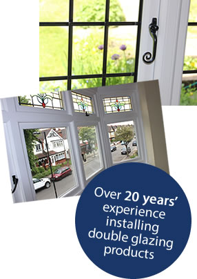 20 years' experience installing double glazing